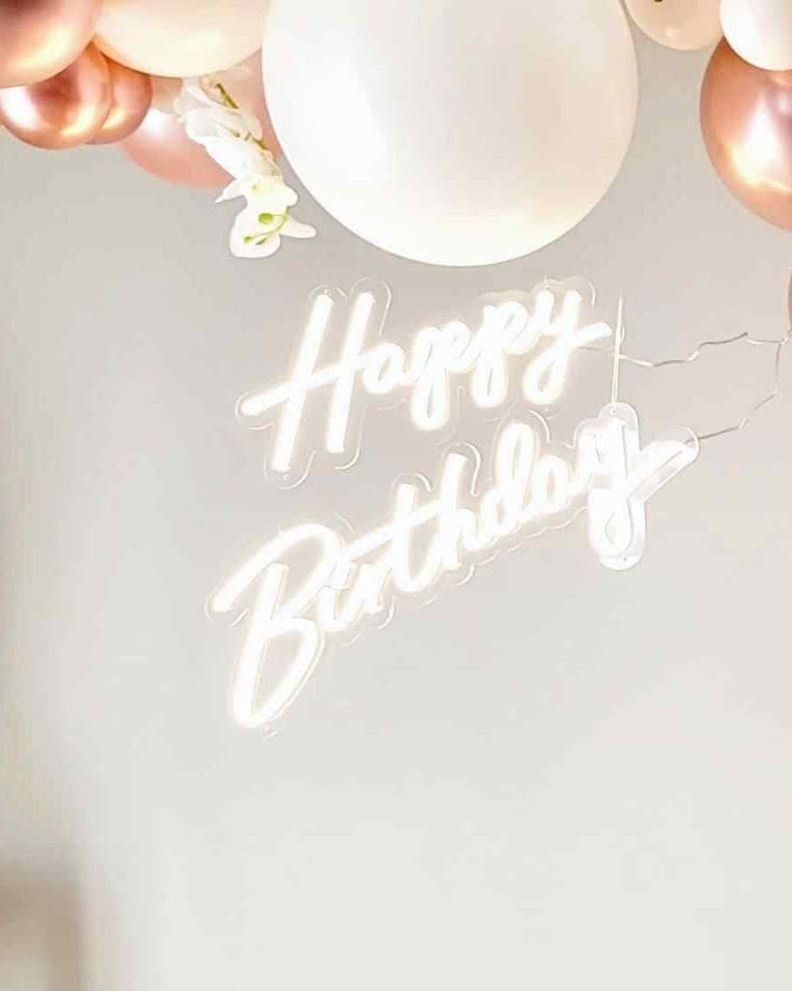 Happy Birthday Neon Sign