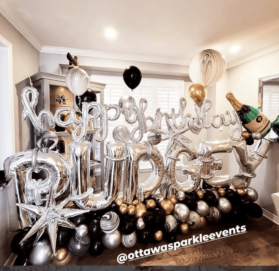 Giant Letter Balloon Display
