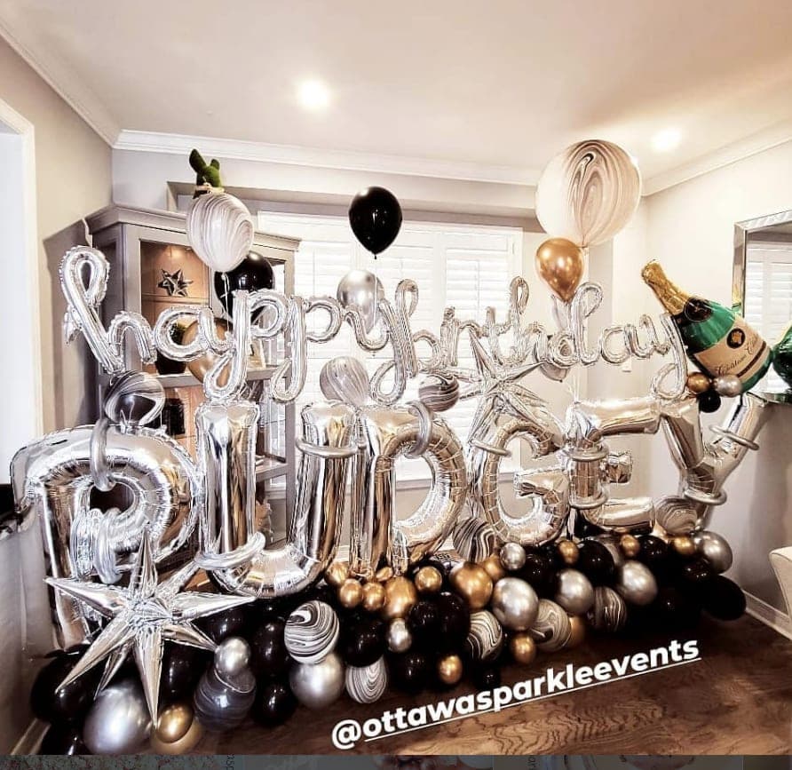 Giant Letter Balloon Display