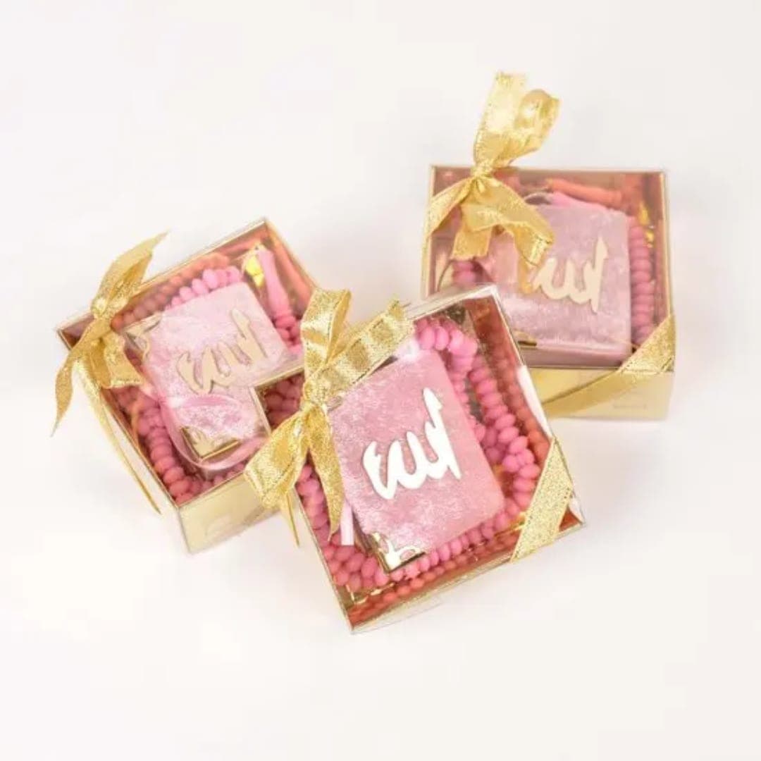 Mini Quran & Tasbeh Favour Set, Pink