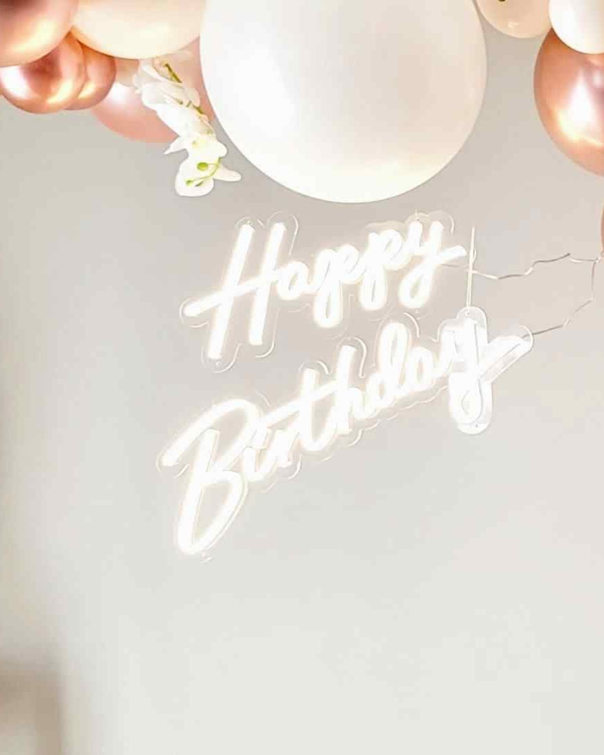 Happy Birthday Neon Sign
