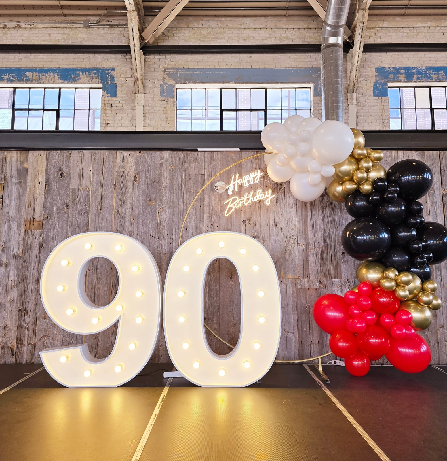 Ninetieth Birthday Marquee Numbers