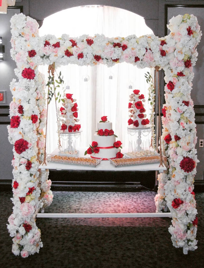 Swing dessert and cake table rental in Ottawa