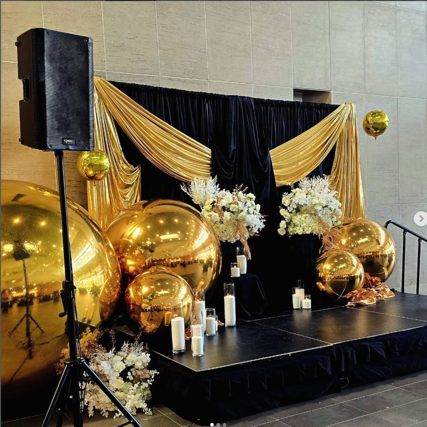 A corporate event styled at Carleton University by Sparkle Events