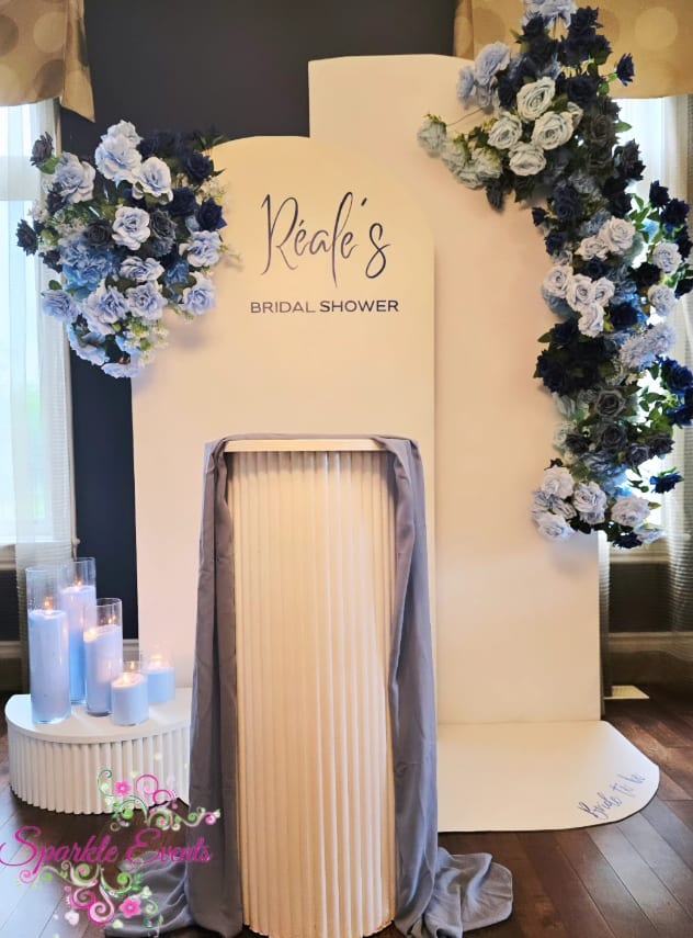 A bridal shower styled in soft blush by Sparkle Events