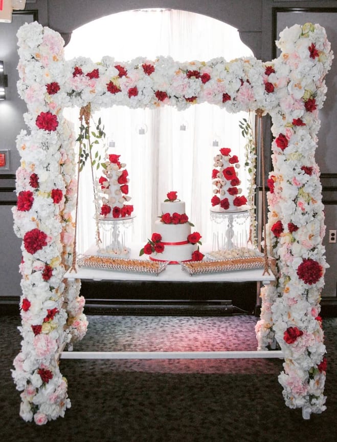 Swing dessert and cake table rental in Ottawa